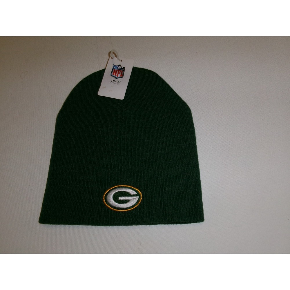 GREEN BAY PACKERS KNIT BEANIE TOBOGGAN Y2K 00s HAT CAP VINTAGE DEADSTOCK U5